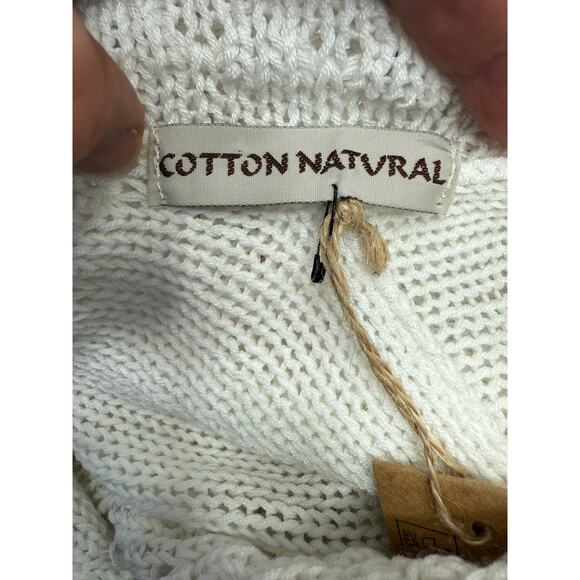Cotton Natural Women’s Poncho Sweater One Size NEW # H197 - Picture 8 of 9